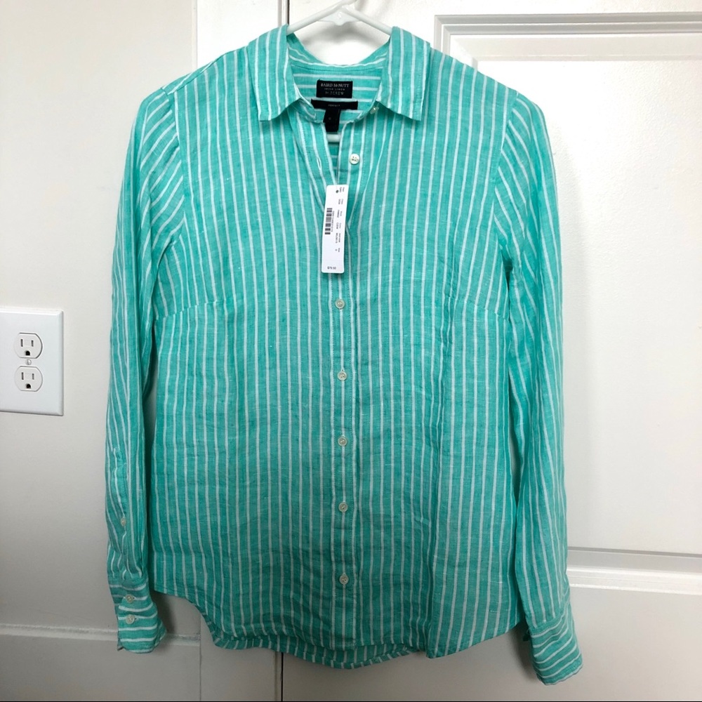 NWT JCrew Baird McNutt Irish Linen Shirt